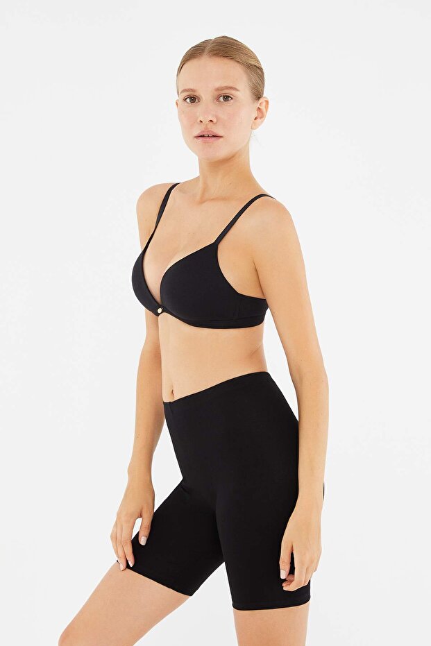 Siyah Kısa Tayt - 5