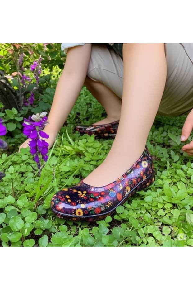 Filet Floral Garden and Agriculture Girls' Shoes 29-35 Yellow
