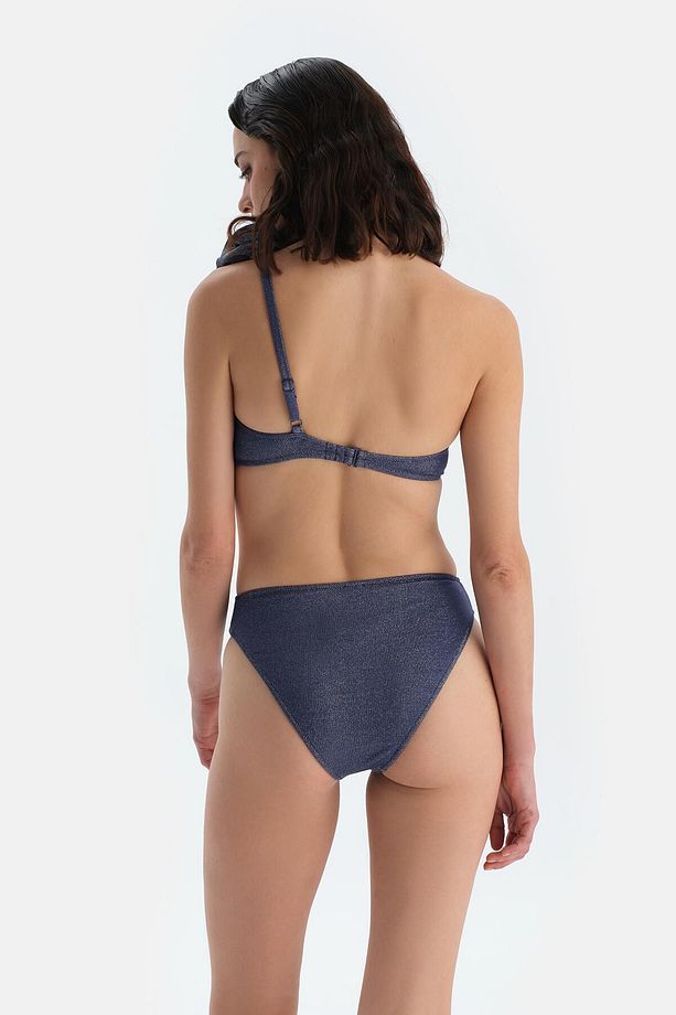 Mürdüm Yüksek Bel Bikini Alt - 2