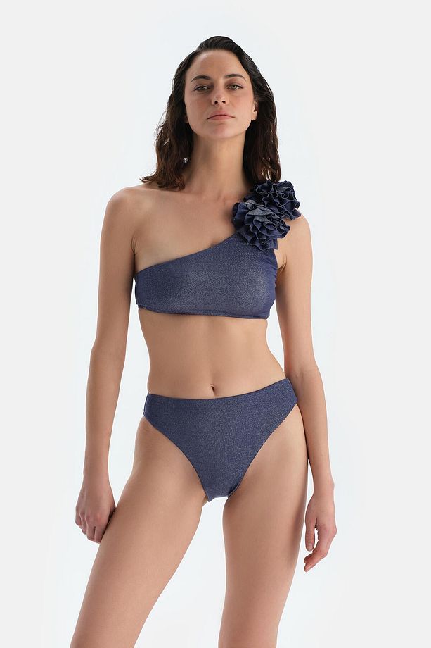 Mürdüm Yüksek Bel Bikini Alt - 4