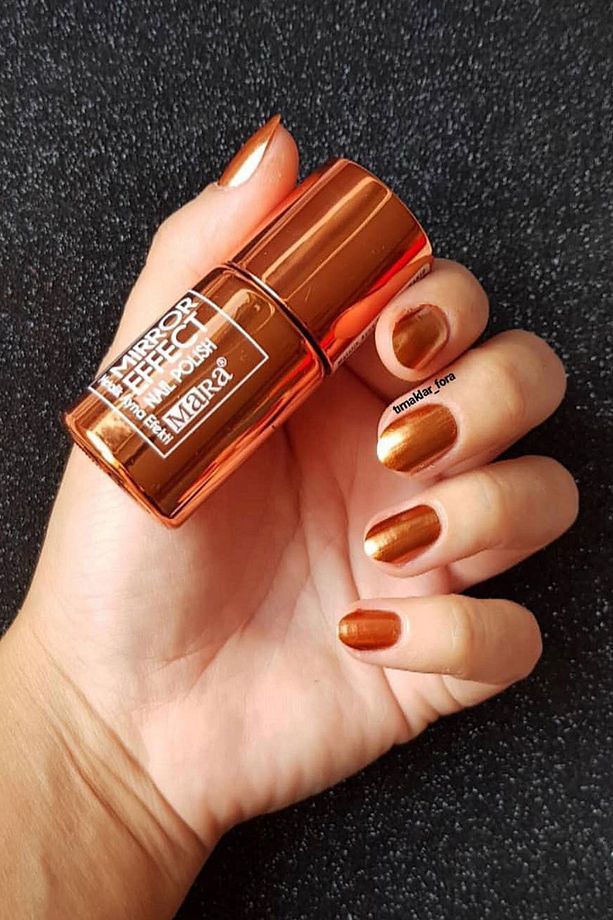 Yeni Mirror Effect Nail Polish 15 ml - Bakır - 7