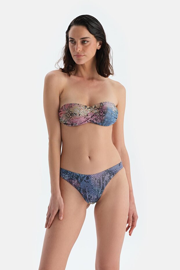 Multicolor Straplez Bikini Üst - 4