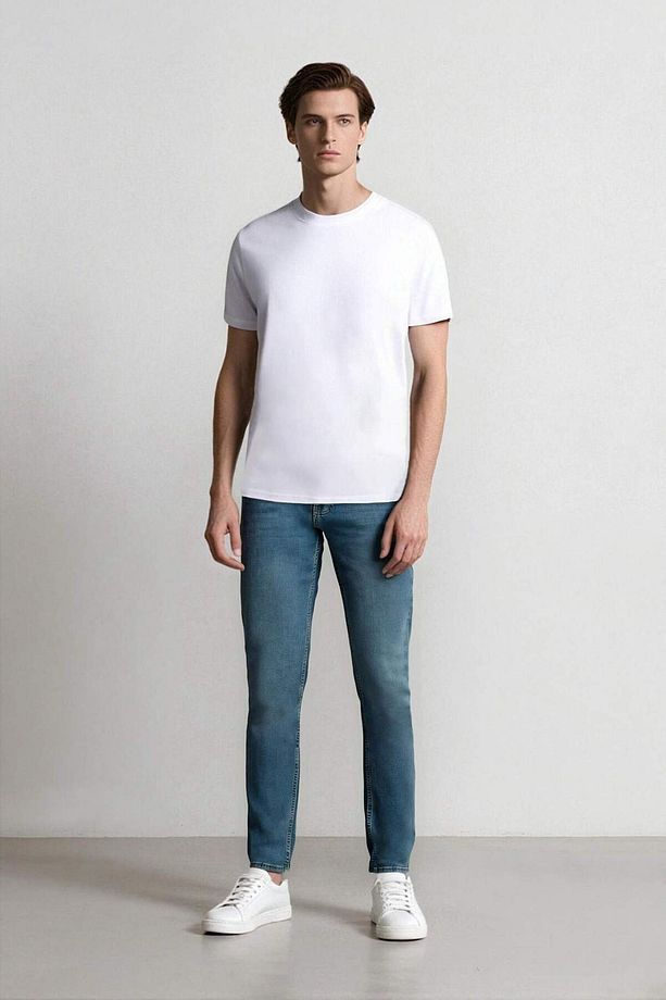 Pedro Slim Fit Dar Kalıp Normal Bel Dar Paça Jean Pantolon E3366AX25SP - 1