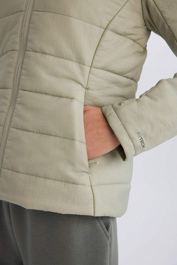 DeFactoFit Su İtici Cepli Fermuarlı Kapüşonlu Mont D6089AX25SP - 8