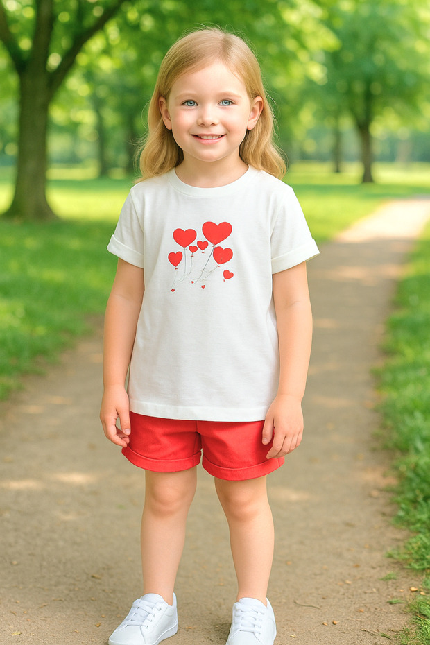 Girl's Shorts T-Shirt Set