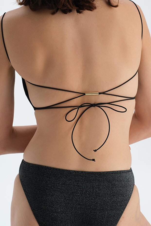 Siyah Straplez Bikini Üst - 7