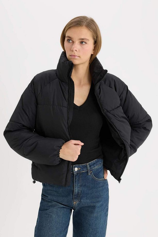 Regular Fit Şişme Mont Fermuarlı Cepli E7385AX24WN - 3