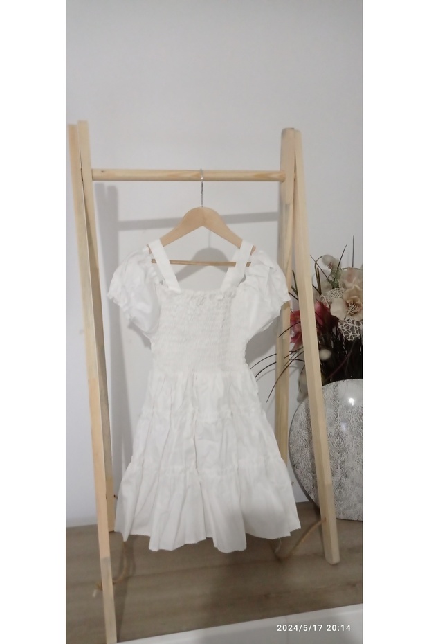 ASKIILI BEYAZ ELBİSE - 2