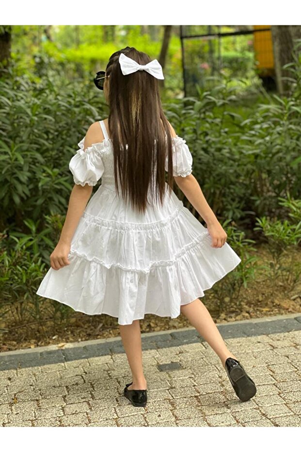 ASKIILI BEYAZ ELBİSE - 6