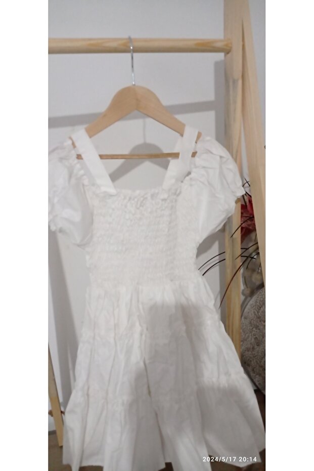 ASKIILI BEYAZ ELBİSE - 5