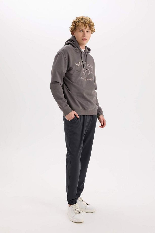 Regular Fit Eşofman Altı Cepli Basic Düz Beli Bağcıklı Lastikli Paça D4416AX25SP - 2