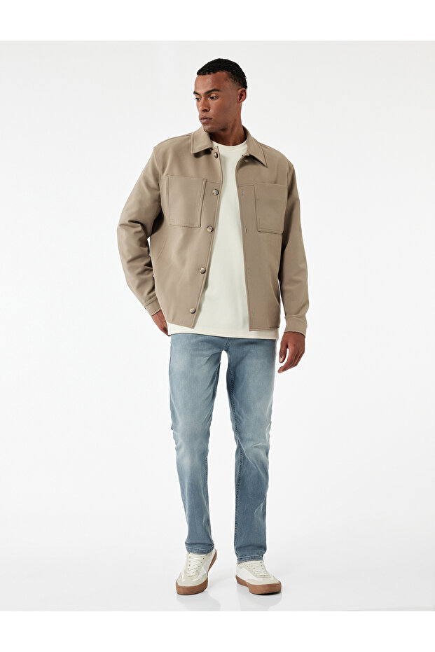 Regular Waist Slim Fit Jean Trousers - Brad Jean