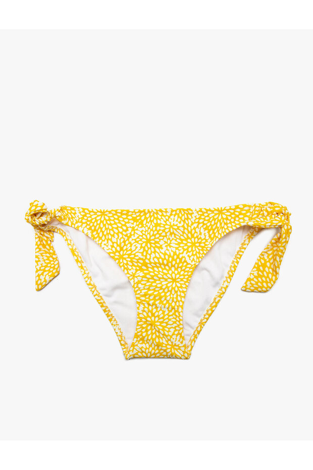 Normal Waist Patterned Bikini Bottom