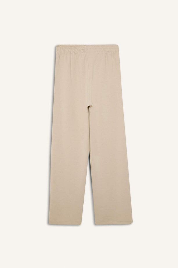 DeFactoFit Wide Leg Geniş Paça Sporcu Eşofman Altı Cepli Standart Boy Skuba Dalgıç Kumaş D8316AX25SP - 8