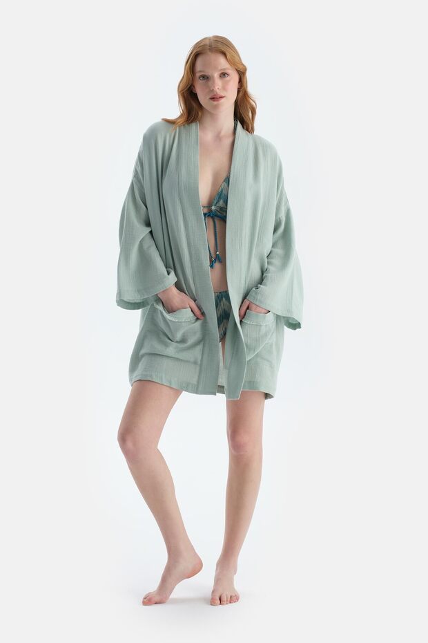 Mint Yeşili Kimono - 1