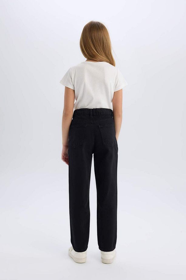 Kız Çocuk Mom Fit Standart Paça Jean Pantolon D5438A824WN - 6