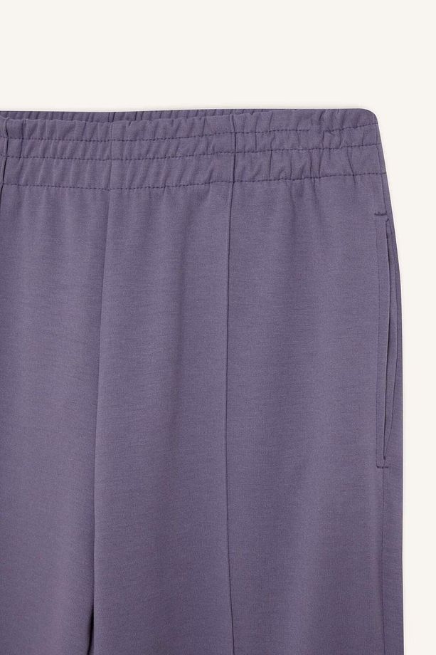 DeFactoFit Wide Leg Geniş Paça Sporcu Eşofman Altı Cepli Standart Boy Skuba Dalgıç Kumaş D8316AX25SP - 8