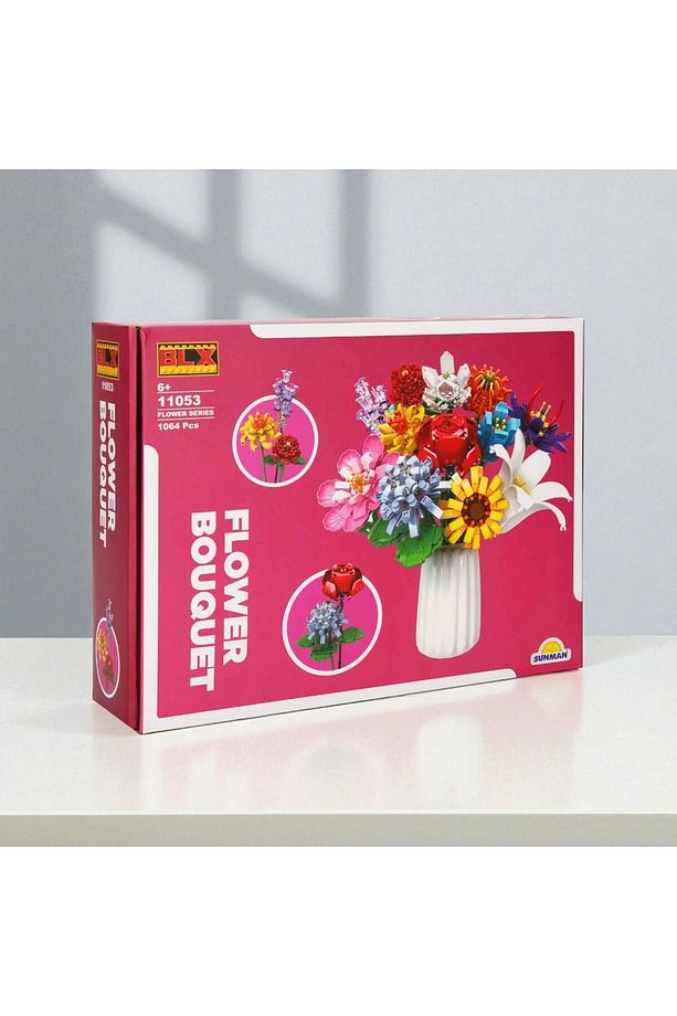 BLX Flower Set Çiçek Buketi 1064 Parça Blok Yapım Seti - 2