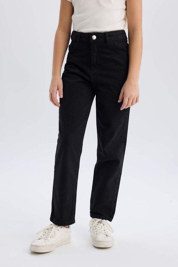 Kız Çocuk Mom Fit Standart Paça Jean Pantolon D5438A824WN - 4