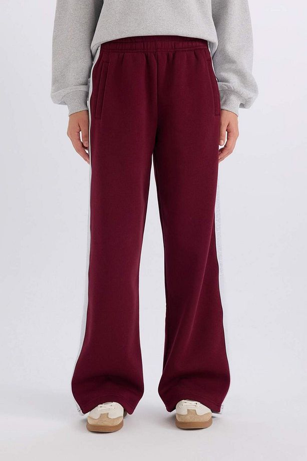Regular Fit Kalın Eşofman Altı Beli Lastikli Basic Düz Geniş Bol Paça E4900AX24CW - 1