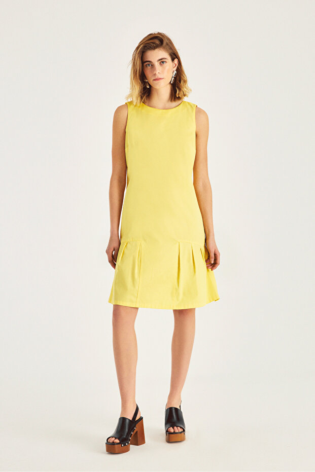 1694 ELBİSE SARI - 1