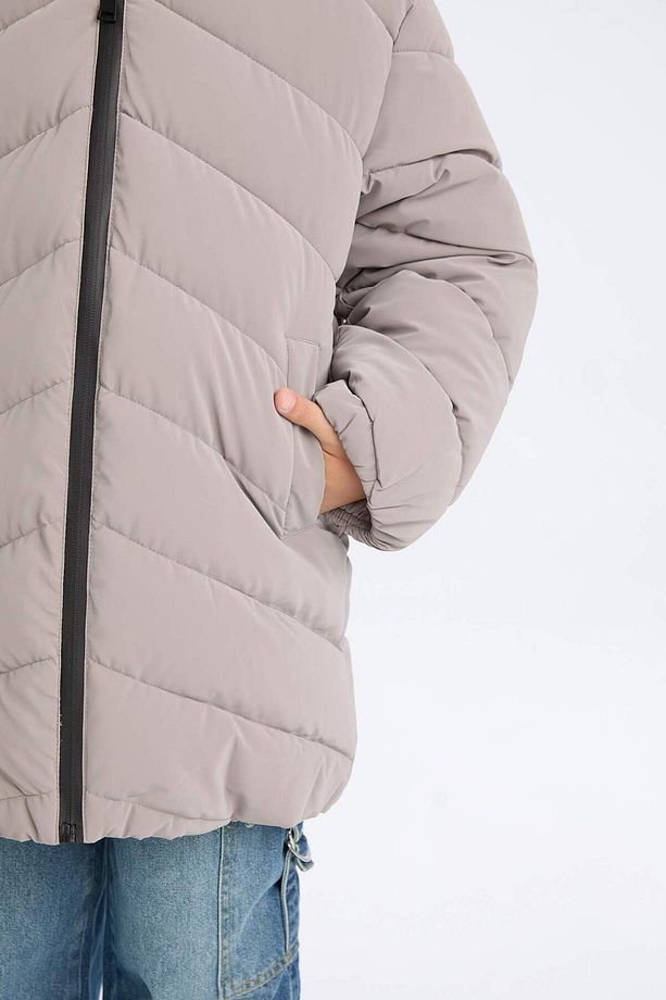 Kız Çocuk Su İtici Kapüşonlu Parka C8520A824AU - 4