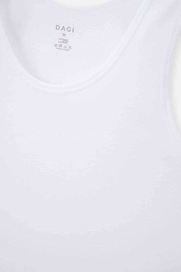 Beyaz Modal 2'li Atlet - 4