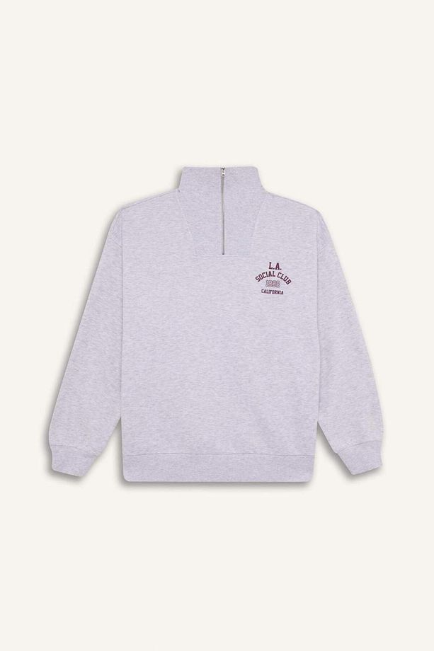 Coool Oversize Geniş Kalıp Basic Düz Sweatshirt E2433AX24WN - 7