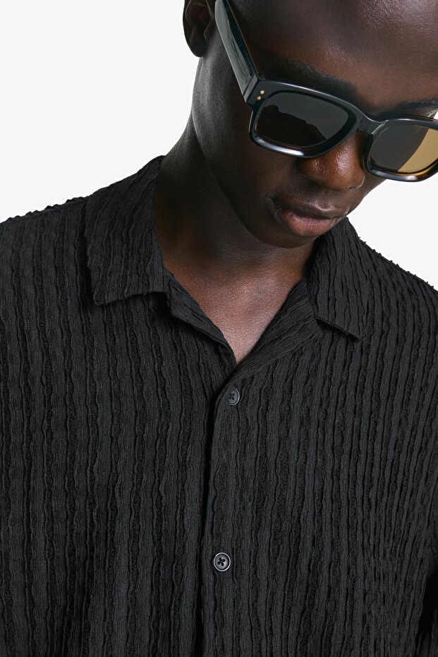 Kısa kollu rustik gömlek - 5