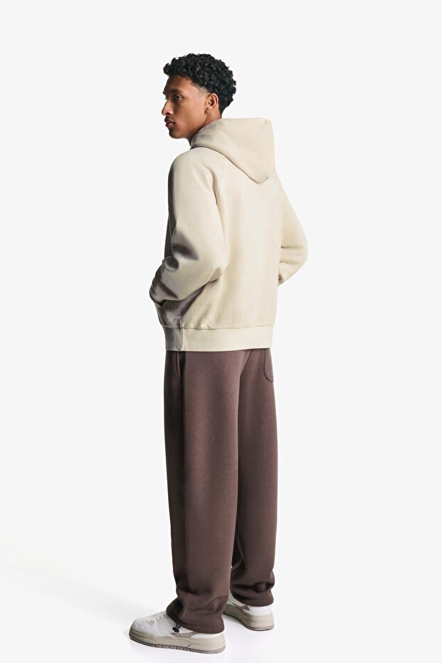 Boxy fit kapüşonlu sweatshirt - 3