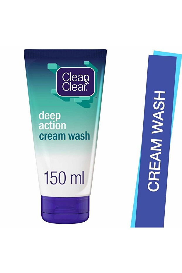 Cream Wash Deep Action 150 ml Gently Removes Waterproof Makeup & Impurities