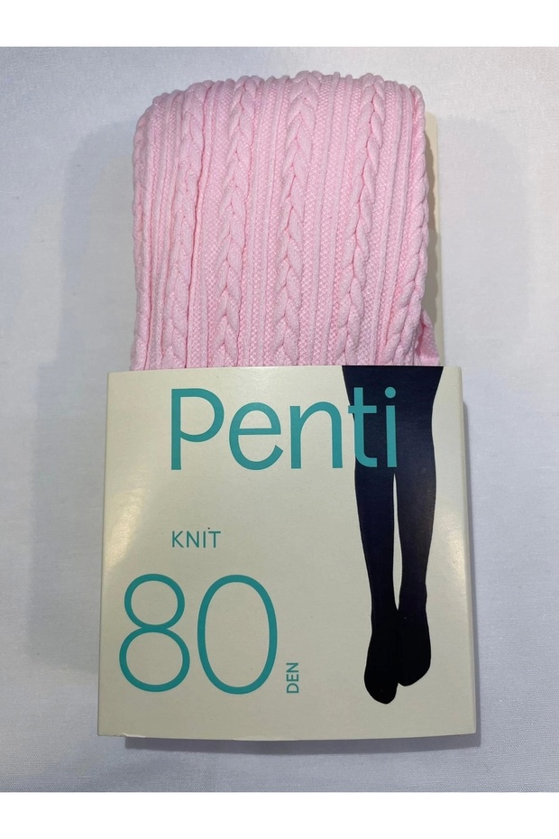 PENTİ PRETTY KNIT 80 DEN PANTY SOCKS PINK 9-10 YEARS