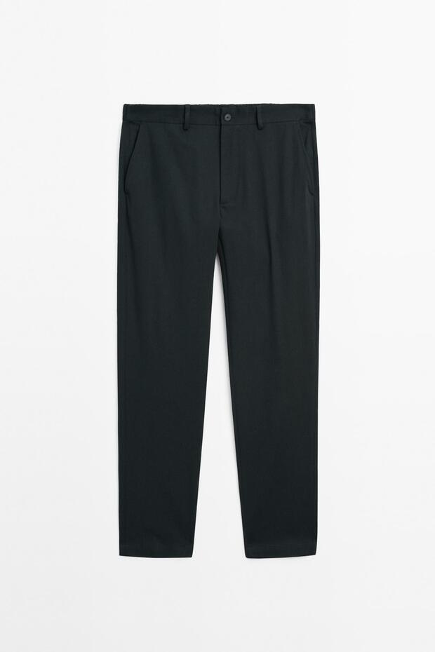 Pamuk karışımlı yarı jogger pantolon - 5