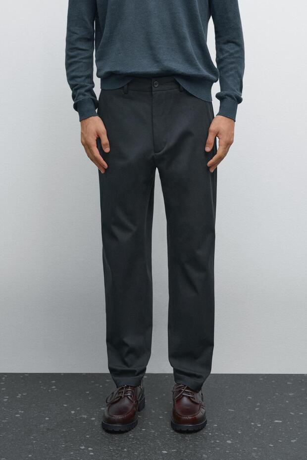 Pamuk karışımlı yarı jogger pantolon - 2