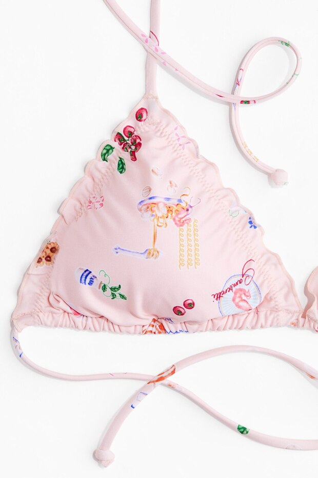 Dolgulu Üçgen Bikini Üstü - 7