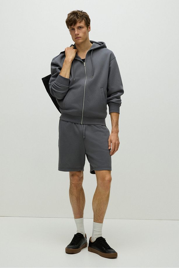 Regular Fit Sweatshirt Şort - 1
