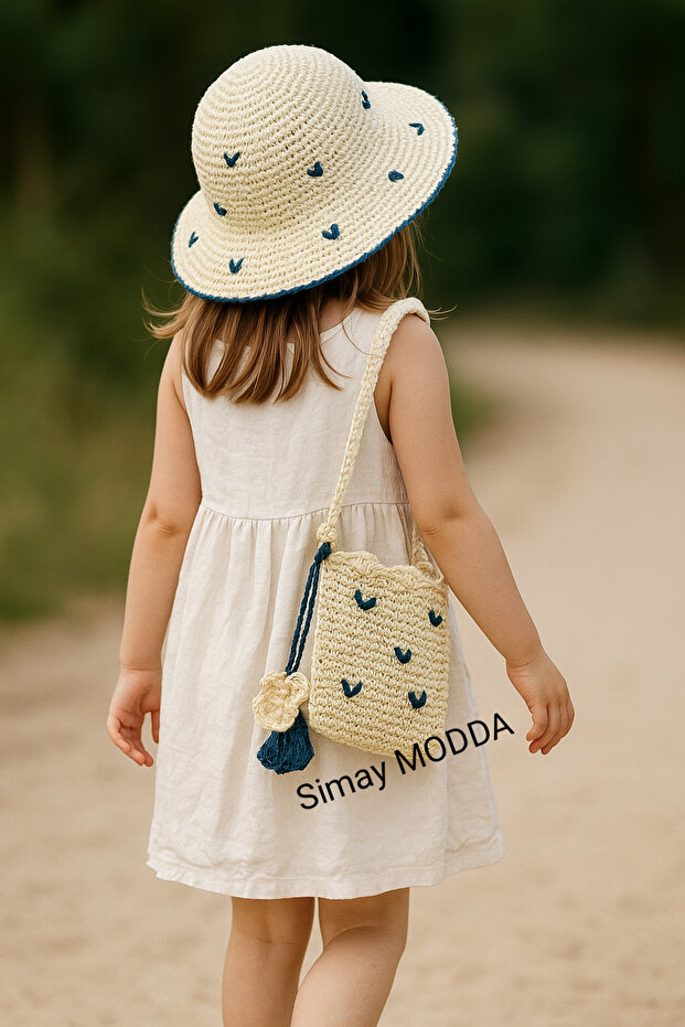 Girl's Hat and Bag 2-Piece Set