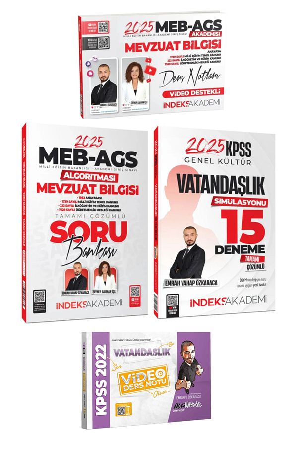 MEB AGS Emrah Vahap Özkaraca-Mevzuat Bilgisi Ders Notu+ Soru Bankası+Vatandaşlık Deneme - 1