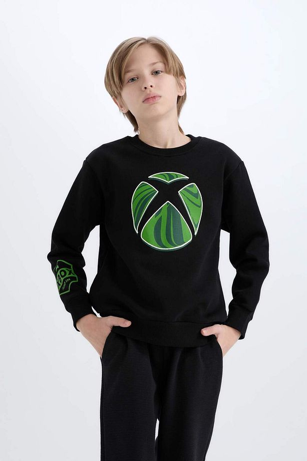 Erkek Çocuk Xbox Bisiklet Yaka Sweatshirt D6744A824WN - 1