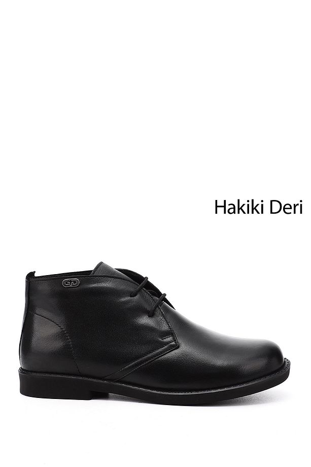 Kadın / Kız Siyah Kauçuk Taban Hakiki Deri Bot - 1