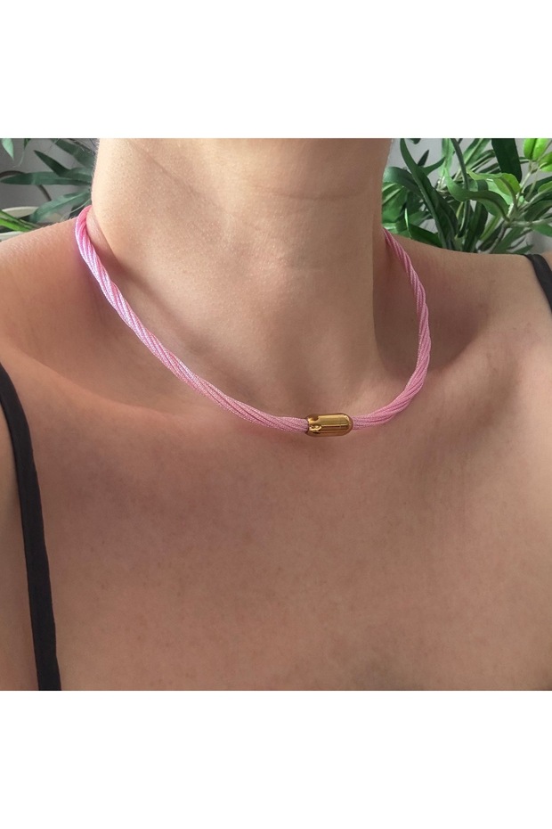 Çelik Mıknatıslı İp Kolye - 1