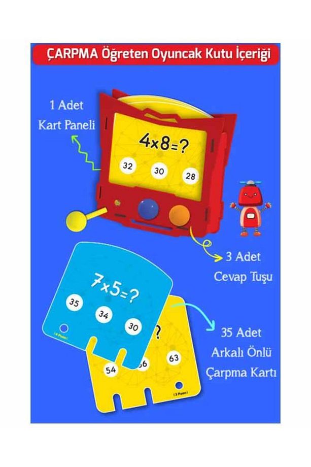 Çarpma Öğreten Oyuncak Matematik Kutusu Yükselen Zeka - 2
