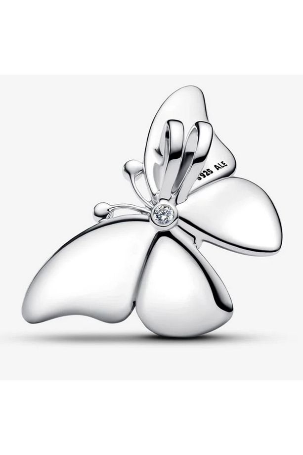 Poseidons Jewellery Büyük Boy Kelebek Temalı Gümüş Charm - 2