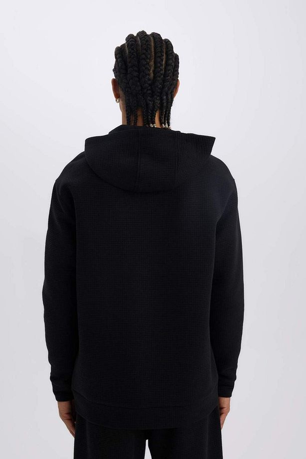 DeFactoFit Standart Fit Kapüşonlu Kapitoneli Sporcu Sweatshirt D0752AX24AU - 5
