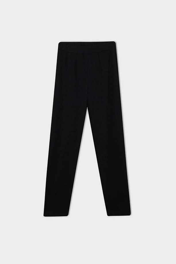 Pantolon Straight Fit Lastikli Bel Piliseli Basic Düz D4405AX24WN - 6