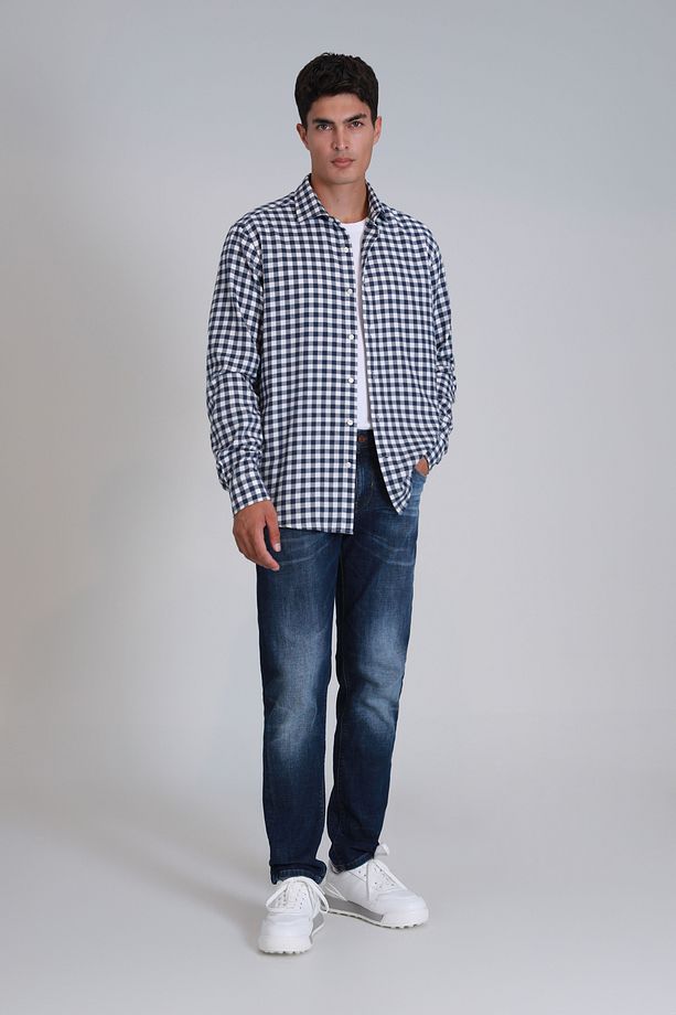 Cedrıc Smart Jean Erkek Pantolon Slim Fit Mavi - 5