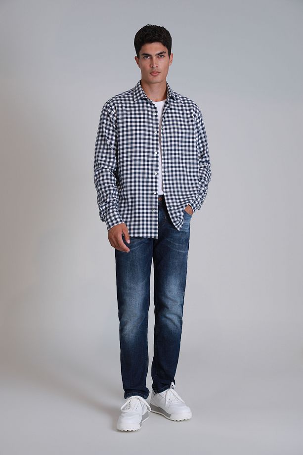 Cedrıc Smart Jean Erkek Pantolon Slim Fit Mavi - 3