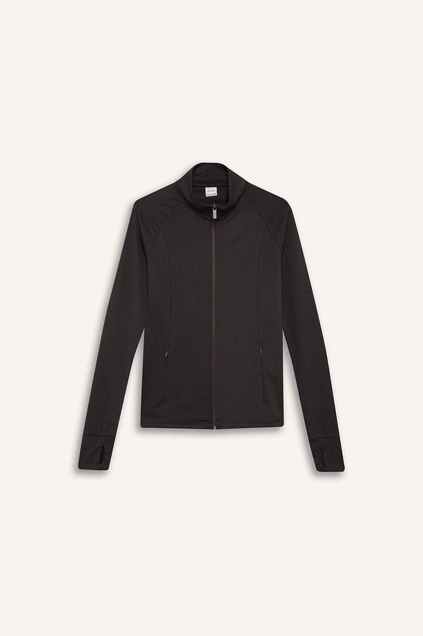 DeFactoFit Fitted Dik Yaka Çift Cepli Fermuarlı Sporcu Hırka B3985AX24AU - 8