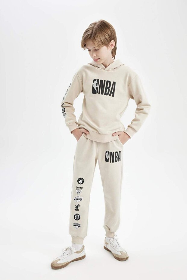 Boy's Nba Current Teams Jogger Sweatpants with Elastic Waist and Legs D3150A824Au