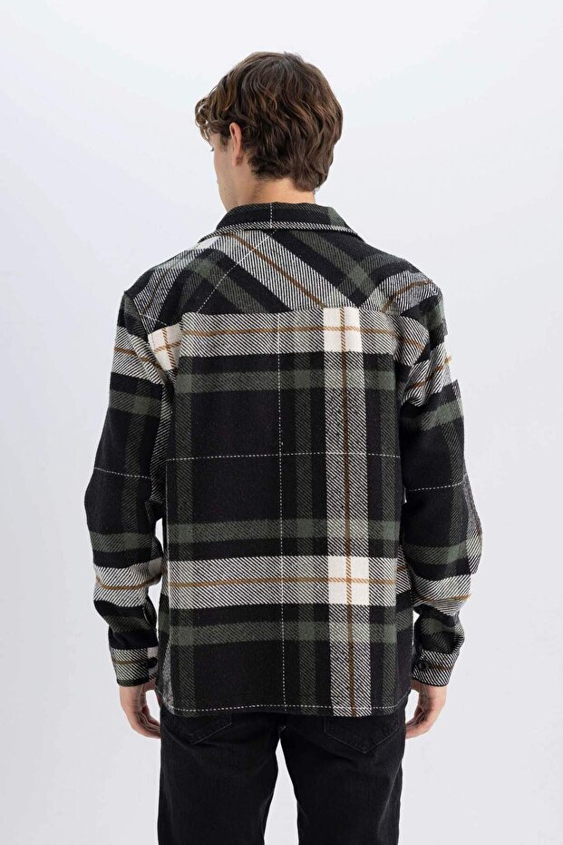 Relax Fit Oduncu Flanel Uzun Kollu Gömlek A7045AX24AU - 6